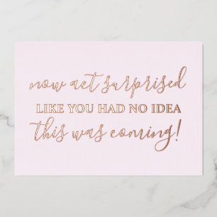 Invitación Con Relieve Metalizado Be My Bridesmaid Funny Act Suprise Photo