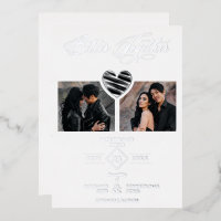 Better Together Quote Black Silver Heart 2 Photos