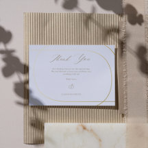 Blanco Minimal Moderno Arco Oro Boda Gratitud