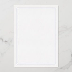 Invitación Con Relieve Metalizado Blank Siver