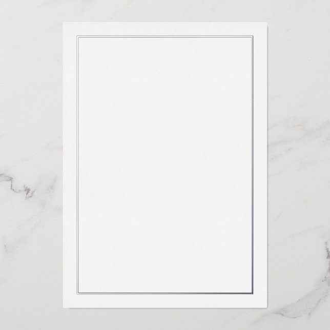 Invitación Con Relieve Metalizado Blank Siver (Anverso)