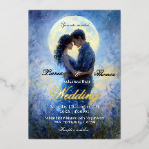 Boda a la luz de la luna Tema del cielo nocturno A