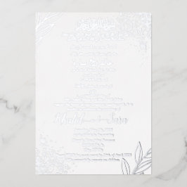 Invitación Con Relieve Metalizado Boda árabe musulmán moderno elegante floral