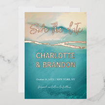 Boda Artística Paintada Paisaje Guardar La Fecha