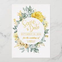 Boda botánico amarillo con clase floral y floral S