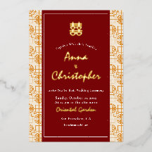 Boda chino auspicioso peranakán bilingüe