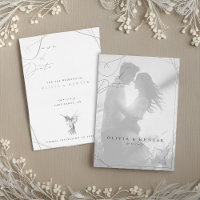 Boda de colibrí salva la fecha en blanco y negro