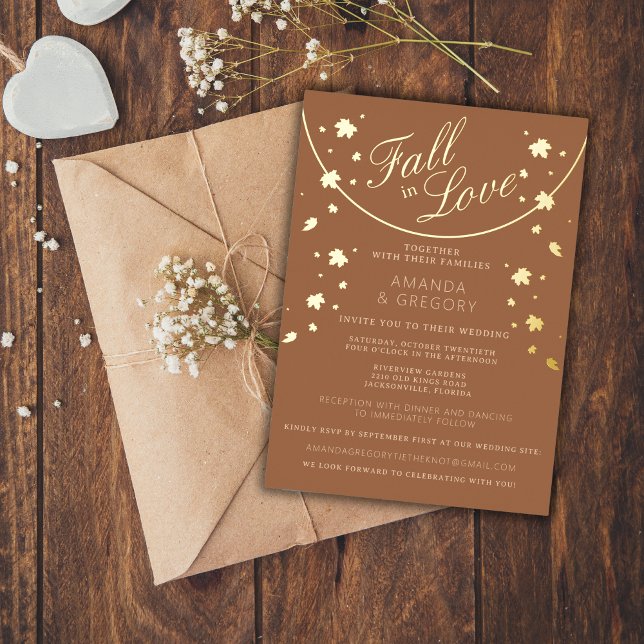 Invitación Con Relieve Metalizado Boda de comida rápida simple (Subido por el creador)
