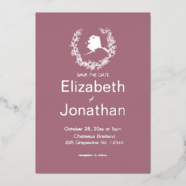 Invitación Con Relieve Metalizado Boda de destino en Alaska  