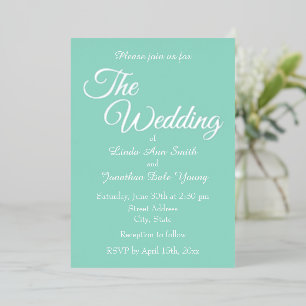 Invitación Con Relieve Metalizado Boda de Estilo Simple Espuma de Mar