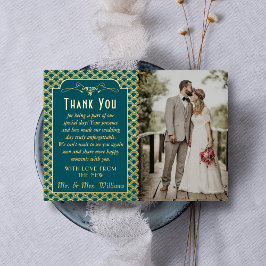 Invitación Con Relieve Metalizado Boda de Gatsby Art Deco de la Vieja década de 1920