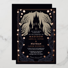 Boda de Halloween Floral Castillo Gótico