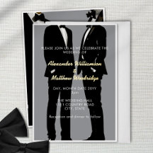 Boda de hombres gays moderna y elegante
