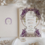 Invitación Con Relieve Metalizado Boda de la Vintage Púrpura de Oro William Morris<br><div class="desc">Invitaciones de Relieve metalizado Art Nouveau Vintage Silver, Gold o Rosegold de William Morris en un diseño floral, romántico y caprichoso. Los florecientes victorianos complementan los tipos de letra Art Deco clásicos. Por favor, introduzca la información de su personalizado y ya está listo. Si desea cambiar el diseño más adelante,...</div>