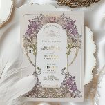 Invitación Con Relieve Metalizado Boda de la Vintage Púrpura de Oro William Morris<br><div class="desc">Invitaciones de Relieve metalizado Art Nouveau Vintage Silver, Gold o Rosegold de William Morris en un diseño floral, romántico y caprichoso. Los florecientes victorianos complementan los tipos de letra Art Deco clásicos. Por favor, introduzca la información de su personalizado y ya está listo. Si desea cambiar el diseño más adelante,...</div>