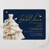 Boda de mariposa de oro Vestir ducha de novia de l