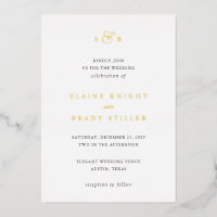 Boda de Monograma Elegante