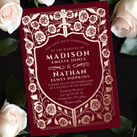 Boda de Monograma Medieval de Escudo de Espadas Ro