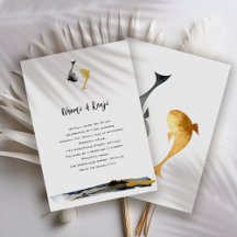 Boda de papel de aluminio de koi en acuarela