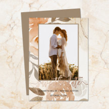 Boda de Rosa floral otoño salva la fecha de oro