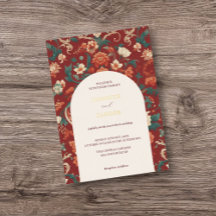Boda elegante clásica con chinoiserie de Borgoña