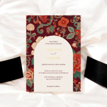 Boda elegante clásica con chinoiserie de Borgoña 