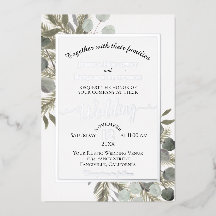 Boda elegante de eucalipto rústico y plata