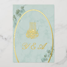 Boda elegante de la Bismillah islámica Eucalyptus