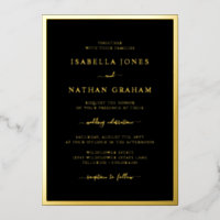 Boda Elegante de Oro Negro