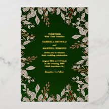 Boda elegante esmeralda verde y dorado