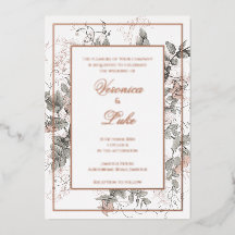 Boda floral botánica vintage