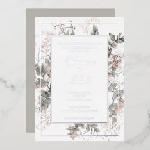 Boda floral botánica vintage