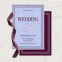 Boda Formal de Lujo en Periwinkle y Ciruela 