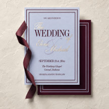 Boda Formal de Lujo en Periwinkle y Ciruela