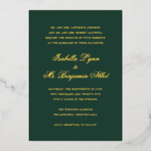 Boda Formal Elegante Verde Bosque Tradicional