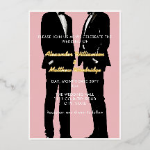 Boda Gay Moderna Elegante Dorado