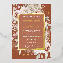 Boda Gold Terracotta Floral Boho