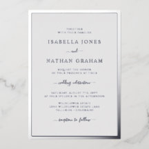 Boda gris plateado