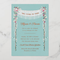 Boda judío romántico bajo el Chuppah