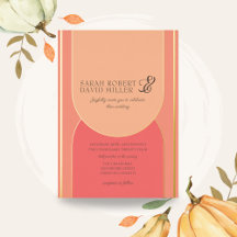 Boda Minimalista Arco Melocotón Fuzz Negrita