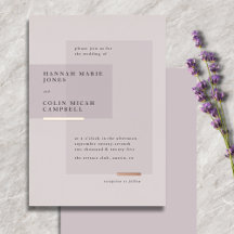 Boda Minimalista Neutral Rosa Oro Lavanda