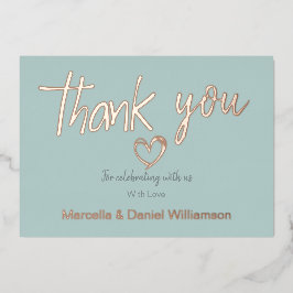 Invitación Con Relieve Metalizado Boda moderado de corazón y escritura