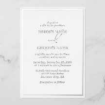Boda moderna de plata real con blanco y plata