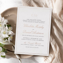 Boda Monograma de Escritura de Elegancia Clásica e