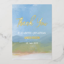 Boda paisajístico con cielo azul gracias