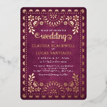 Boda Papel Picado Borgoña