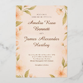 Invitación Con Relieve Metalizado Boda personalizado