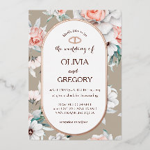 Boda Rústico de tramas de oro floral