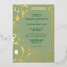 Boda verde de la mano dibujada por el sabio