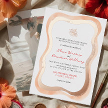 Boda Vibrante con Borde Ondulado de Hibisco Tropic